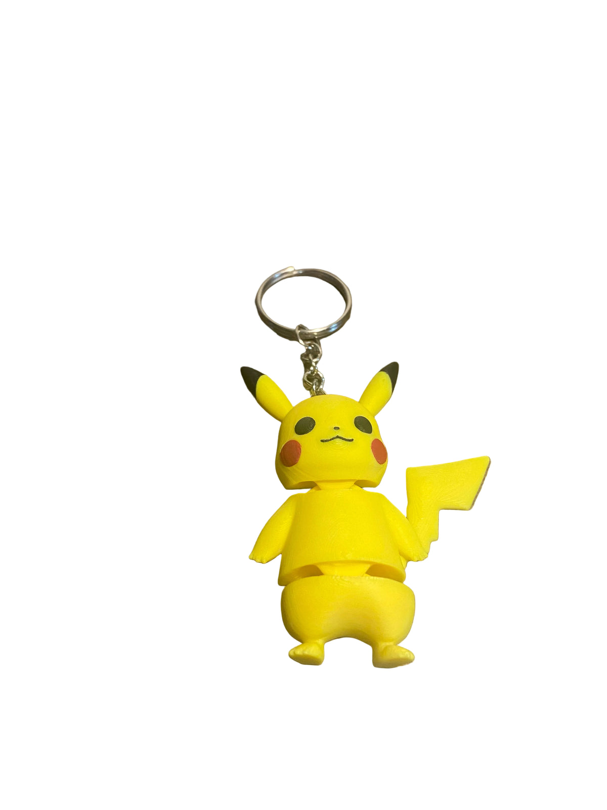 Pikachu 3D Printed Articulated Keychain Yellow Backpack Bag Charm Gift