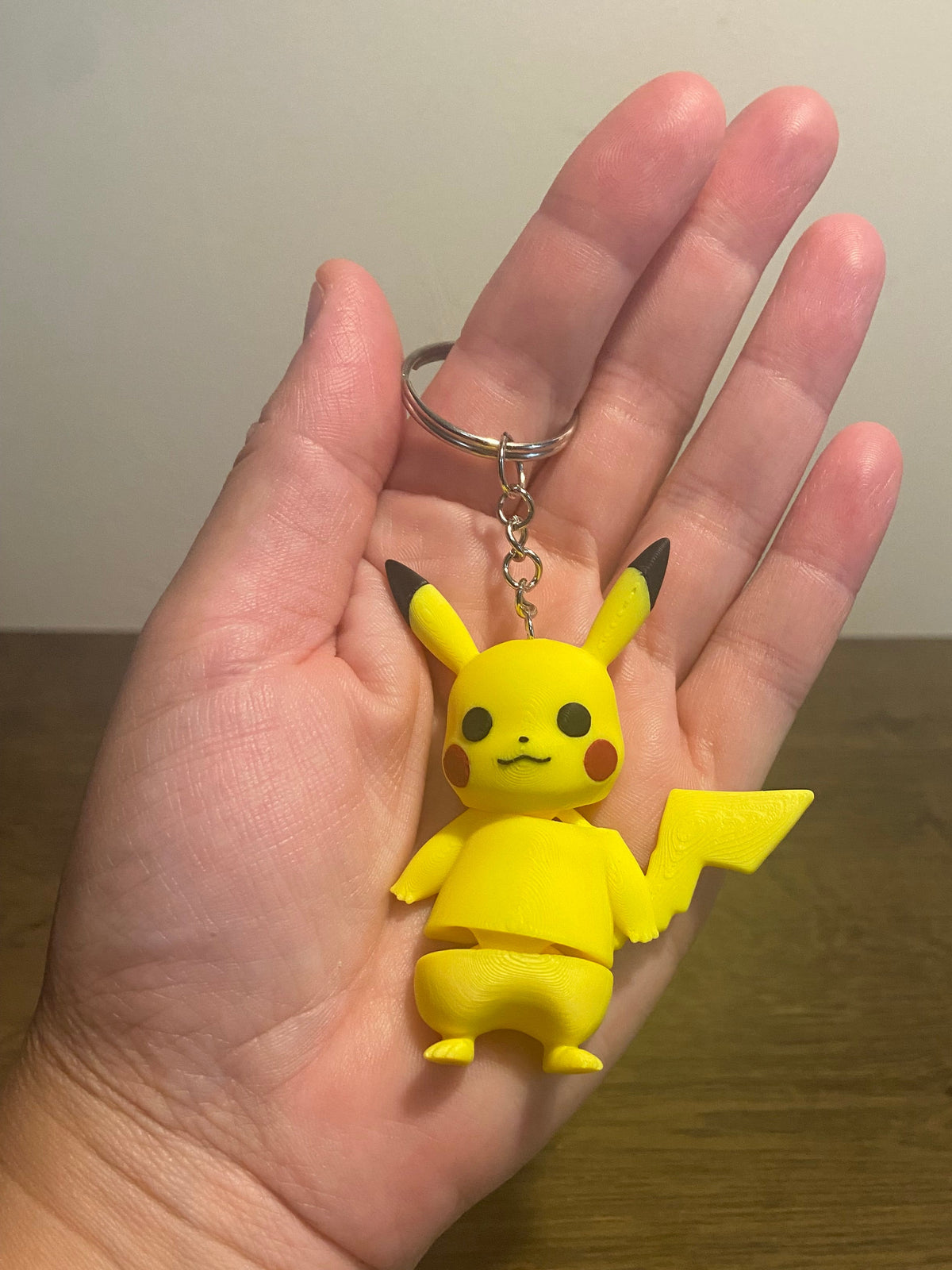 Pikachu 3D Printed Articulated Keychain Yellow Backpack Bag Charm Gift