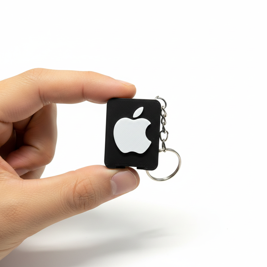 Apple Can Opener 3D Printed Keychain Cute Foodie Camping Novelty Gift Charm
