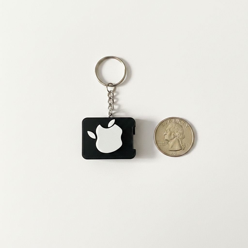 Apple Can Opener 3D Printed Keychain Cute Foodie Camping Novelty Gift Charm