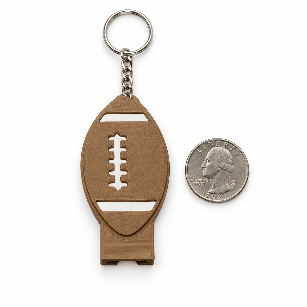 Football Can Opener Keychain 3D Printed Can Tab Opener Sports Fan Gift