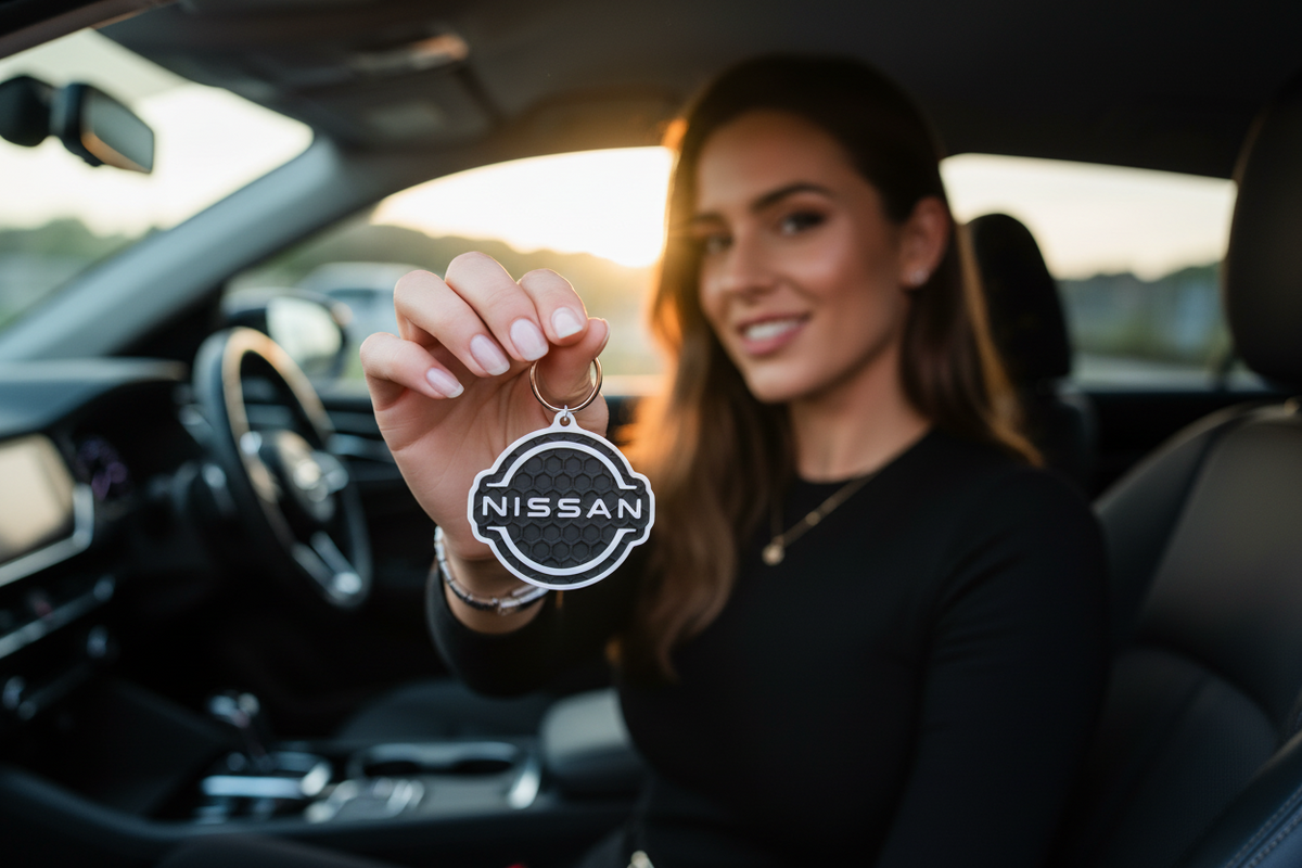 Nissan 3D Printed Keychain Car Fan Gift Keyring Logo Accessory