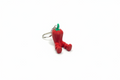 3D Articulated Chili Pepper Keychain – Cute Funny Keyring Gift