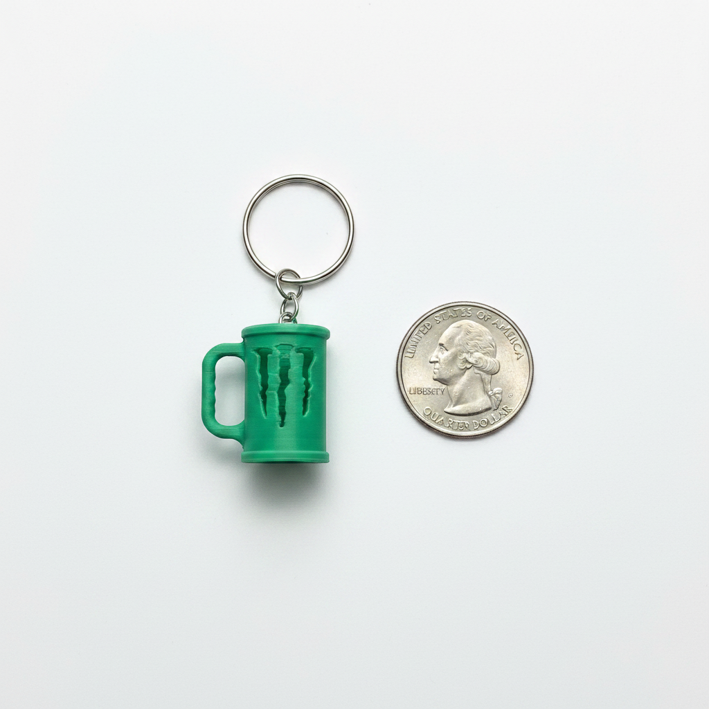 Mini Monster 3D Printed Keychain Cute Gift for Kids Teens Bag Accessory Charm