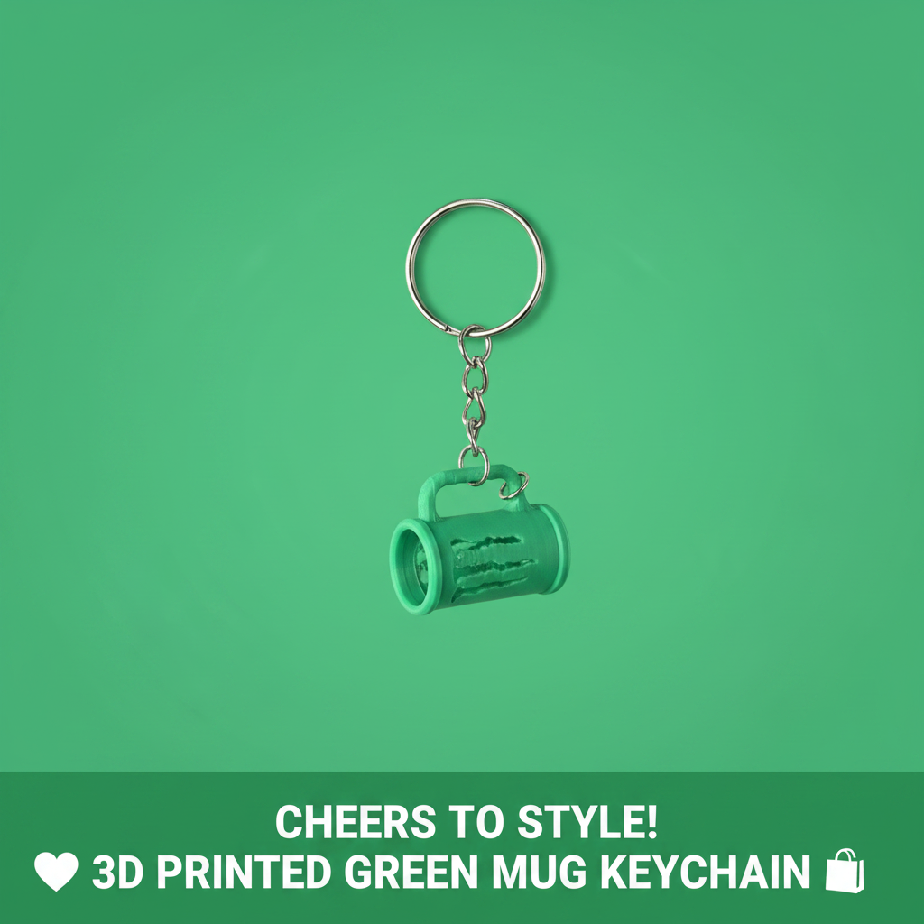 Mini Monster 3D Printed Keychain Cute Gift for Kids Teens Bag Accessory Charm