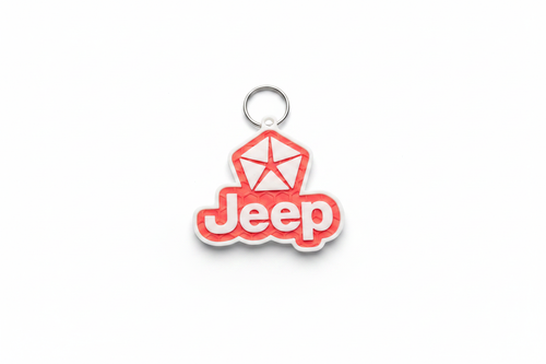 Jeep Keychain white background