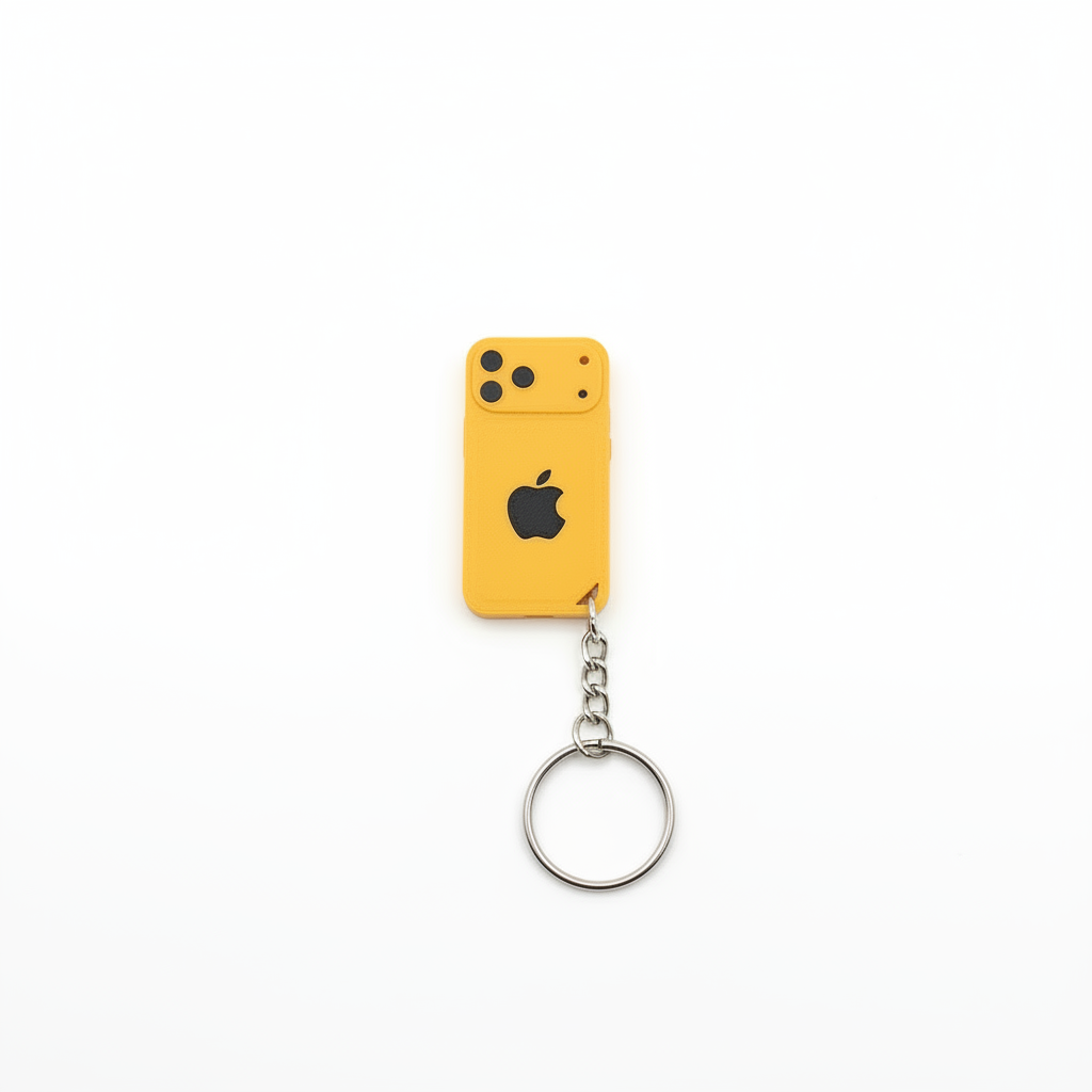 Mini iPhone 17 3D Printed Keychain Cute Tech Collectible Gift Apple Fan Charm