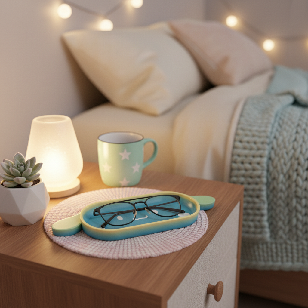 Cinnamoroll Eyeglasses Holder Tray – 3D Printed Cinnamoroll Desk Organizer for Glasses