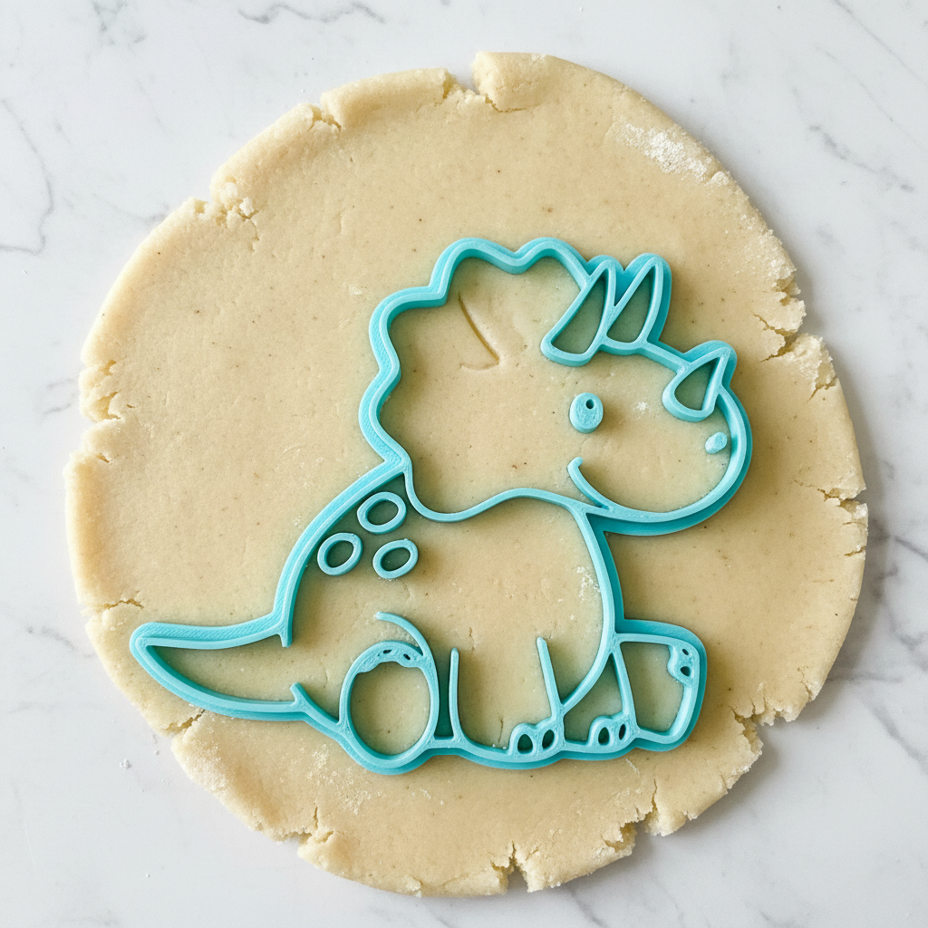 Dinosaur Cookie Cutter Set 8 Pieces 4 Dino Designs Food Safe 3D Printed