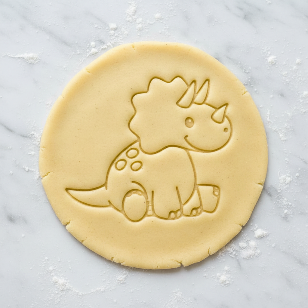 Dinosaur Cookie Cutter Set 8 Pieces 4 Dino Designs Food Safe 3D Printed